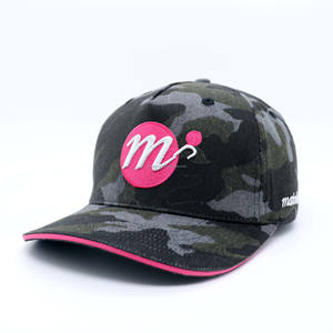 Casquettes de baseball colorées personnalisées en tissu Oxford 5 panneaux camouflage à pois, mode sportive, imperméables, avec broderie à la main - Product Image 2