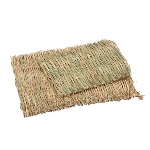 现货供应宠物用品草垫编织宠物草垫兔豚鼠窝秸秆编织窝S