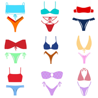 Tanga Bikini Extremo Micro Sexy TWB1 para Mujer, Traje de Baño Reversible, Fabricante de Trajes de Baño Bikini Sexy Personalizados con Marca Privada