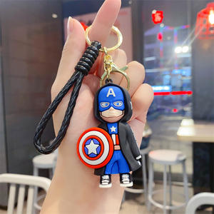 Nueva caricatura Avenger superhéroe serie llavero bolsa colgante coche llavero regalo al por mayor - Product Image 6