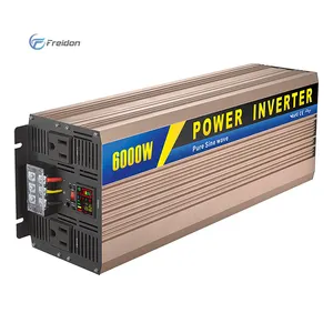 Freidon 2024 nuevo inversor de onda sinusoidal pura 5000W 6000W 8000W 220V inversor de alta potencia con ventilador de Control de temperatura inteligente