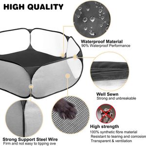 Động vật lồng Lều trong nhà <span class=keywords><strong>guinea</strong></span> lợn lồng thoáng khí trong suốt thỏ lồng Pop mở tập thể dục hàng rào mèo Pet bút Pet Dog playpen - Product Image 6