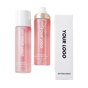 Private Label Vegan Mineral <span class=keywords><strong>Makeup</strong></span> Einstellungs spray Langlebiger wasserdichter flüssiger Nebel für Gesichts großhandels kosmetik - Product Image 1
