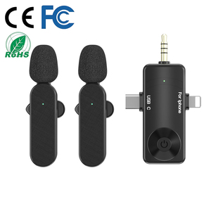 Không Dây Tốt Nhất Lavalier <span class=keywords><strong>Microphone</strong></span> H18 Tiếng Ồn Hủy Bỏ Phát Trực Tiếp Ghi Âm <span class=keywords><strong>Microphone</strong></span> Ve Áo Mic Cho Điện Thoại Di Động Và Máy Ảnh - Product Image 1