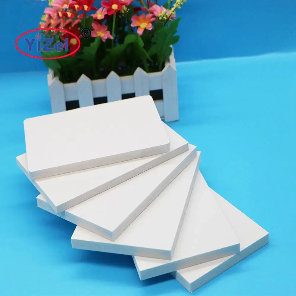 Free samples Chinese factory high quality different density white 10mm pvc foam 10mm pvc foam board 1220*2440
