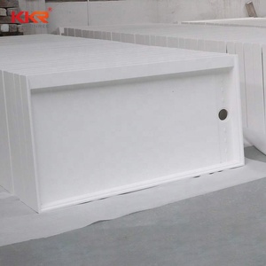 KKR Modern Luxury Rectangle Shape Slope Design Factory Wholesale White <strong>Shower</strong> Tray Solid Surface Resin <strong>Shower</strong> Tray Pan <strong>Plate</strong> - Product Image 5