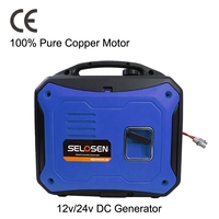 12-Volt-DC-Generator, kleiner intelligenter selbststartender Generator mit 2000W Leistung, 7L Kraftstofftank, ultra-langlebige Batterie, 12-Volt-DC-Generator