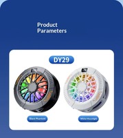 Enfriador Magnético para Teléfono con Semiconductor, 3 Velocidades, Luz RGB, Clip/Succión, Bajo Ruido, Enfriamiento Rápido para Juegos y Transmisiones en Vivo