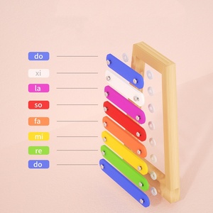 Glockenspiel Xylophone en métal arc-en-ciel à 8 tons, instrument de percussion Orff pour enfants, jouet musical éducatif précoce pour enfants, coloré - Product Image 2