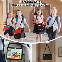 Étui antichoc robuste pour iPad A16 11e génération 2025 iPad 10e génération 10,9 2022 avec support double pliable, sangle d'épaule, coque en silicone et PC blindé