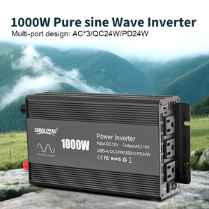 Inverter di Potenza a <span class=keywords><strong>Onda</strong></span> <span class=keywords><strong>Sinusoidale</strong></span> Pura 12V 110V 1000W DC-AC per Settore Automobilistico - Product Image 2