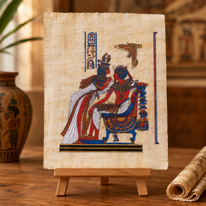 Yadawee Scarab Papyrus Painting Customized <b>Pattern</b> & Shape <b>Paper</b> Wall Art for Home Office Wedding Decoration & Gift Bulk Export - Product Image 1