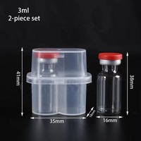 Boîte d'emballage en plastique pour flacons de peptides, vente en gros OEM de haute qualité pour poudre lyophilisée et emballage de réactifs de 3ml à 20ml