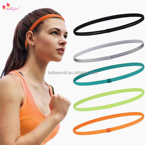 BELLEWORLD 14 couleurs vente CHAUDE <span class=keywords><strong>bandeau</strong></span> élastique 2024 bonbons couleurs <span class=keywords><strong>sport</strong></span> spa <span class=keywords><strong>bandeau</strong></span> course à pied Gym Yoga <span class=keywords><strong>bandeau</strong></span> pour femmes fille - Product Image 1