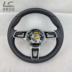 Volant en cuir de luxe, design sportif en fibre de carbone, écran LED, couleur personnalisée, directement de l'usine, pour <span class=keywords><strong>Porsche</strong></span> - Product Image 6