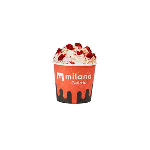 Gelato en gros Red Velvet Cream Cheese 100ml Pot Crème glacée Dessert surgelé Ingrédients de qualité supérieure Usine du Vietnam OEM - Product Image 1