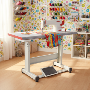 Machine à coudre industrielle plate JUKKY JK-8500 à point droit pour vêtements, avec une seule aiguille - Product Image 3