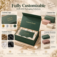 Boîtes d'emballage pour perruques, accessoires cosmétiques faits à la main, fabrication OEM, boîte en papier magnétique de luxe avec satin