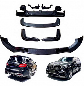 Kit carrosserie en fibre de carbone BTC de haute qualité, style B, pour <span class=keywords><strong>Mercedes</strong></span> Benz <span class=keywords><strong>GLS</strong></span> 63 X166 AMG 16-19 450 <span class=keywords><strong>53</strong></span>, lèvre avant et diffuseur arrière - Product Image 2
