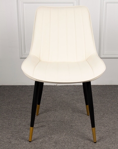 Lusso ristorante sala da pranzo mobili in velluto moderno tessuto sedie da cucina con gambe in metallo - Product Image 5