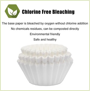 Filtros de Café de Papel Sin Blanquear a <span class=keywords><strong>Precio</strong></span> de Fábrica, Filtros de Café Redondos de 105 mm, Filtro de Papel para 8 Tazas - Product Image 1