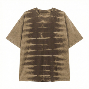 <span class=keywords><strong>Camiseta</strong></span> Extra Grande de Algodón 100% con Estampado Personalizado, Lavada con Ácido, Estilo Vintage, Conjuntos Familiares a Juego, Mamá e Hija - Product Image 4