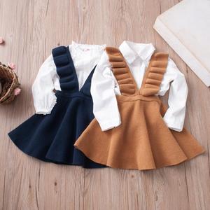 Vêtements d'été pour enfants, robe de princesse à volants rayée à manches volantées pour bébé fille, robe en coton doux pour enfants - Product Image 5