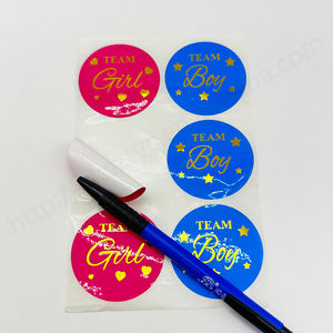 Adhesive Vinyl Waterproof Label Custom logo <b>Sticker</b> <b>Printing</b> Hot Stamping Gold Foil Brand <b>Stickers</b> <b>Paper</b> - Product Image 2