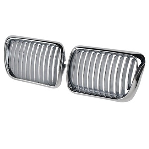 LUMA 96-99 Kidney Single Slat Gloss Black/Matte Black <span class=keywords><strong>Chrome</strong></span> pour <span class=keywords><strong>BMW</strong></span> Série 3 E36 1996-1999 Grille de pare-chocs avant - Product Image 5