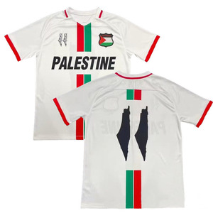 Kaus lengan pendek leher bulat Logo cetak Palestina musim panas kustom promosi - Product Image 3