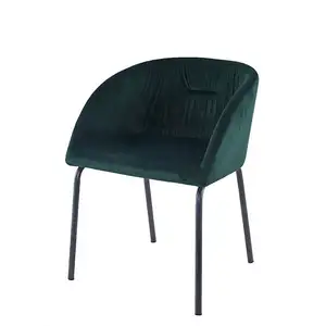 工厂价格现代餐椅套，带黑色粉末涂层餐桌椅