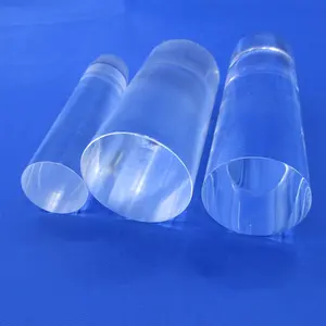 Factory Price Various Size Transparent Acrylic Rod Clear Acrylic Curtain Rods With Brass Rings