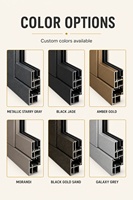 Fenêtre électrique automatique à levage vertical avec profilé en aluminium, télécommande, moustiquaire coupe-vent pour projet de villa de luxe