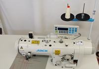 Machine à coudre industrielle informatisée JACK 2284B ZigZag 8 mm à trois points, neuve, pour tissus élastiques de sous-vêtements féminins