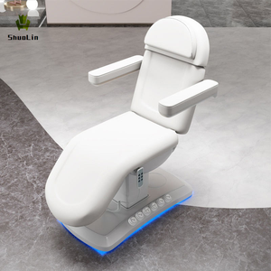 Fauteuil Esthétique Électrique 3 Moteurs Réglable, <span class=keywords><strong>Lit</strong></span> de Massage pour Cils en Cuir Synthétique, <span class=keywords><strong>Lit</strong></span> de Spa Facial pour Tatouage et Esthéticiennes - Product Image 3
