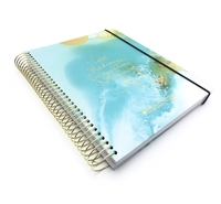 Fabrik direkte benutzer definierte Größe a4a5a6 Spiral Kraft Notizbuch Bindung Journal Draht Spule Spiral druck Notizbuch für Studenten
