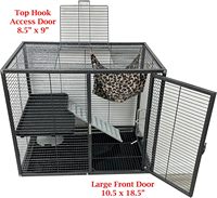 Cabine de maison pour animaux de compagnie de luxe portable et personnalisé meubles de maison Cage de hamster pour cochons d'Inde petits animaux avec armoire de rangement