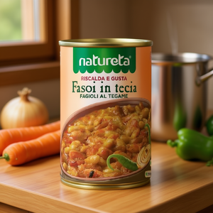 Natureta - Frijoles en Salmuera Salados 415g x 12 Unidades, Vegetales en Conserva en Olla, Almacenamiento a Temperatura Ambiente - Product Image 3