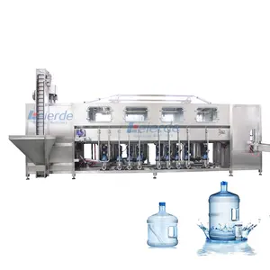 Água potável eficiente alta comercial de 5 galões que processa o enchimento e o engarrafamento
