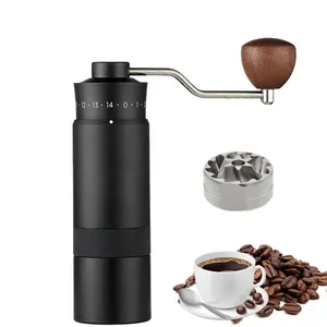 Professional Manual coffee kits supplier manual coffee grinder with external thickness controller