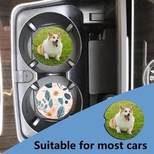 Sublimation Car <b>Coasters</b> Blanks With <b>Cork</b> Back MDF Sublimation Blanks Bulk Products Car <b>Coasters</b> Sublimation Blank - Product Image 4