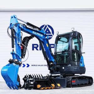 Mini-excavatrice chinoise de 3,5 tonnes avec moteur Kubota, norme EPA Euro5, mini-excavatrice sur chenilles pour travaux agricoles avec godet - Product Image 5