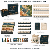 Jeu de société de construction de routes personnalisées inspiré du Mahjong, en papier écologique, collection de 96 pièces, jeu de stratégie pour 2 à 4 joueurs