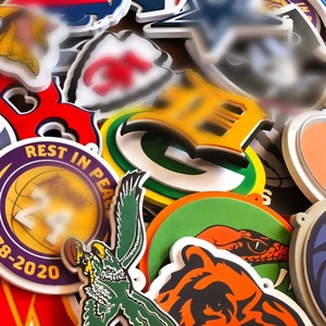 Collana con Logo della Squadra USA NF 32, Catena Grande per Tifosi, Collane Hip Hop 3D in Schiuma EVA, Gioielli alla Moda NFC Tampa Bay Buccaneers - Product Image 2
