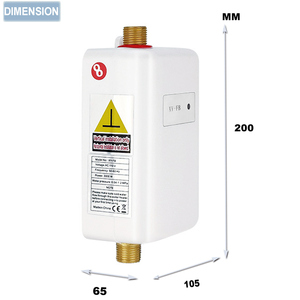 Mini calentador <span class=keywords><strong>de</strong></span> agua eléctrico instantáneo sin tanque ampliamente utilizado seguridad 3000W 110V cocina uso doméstico - Product Image 6