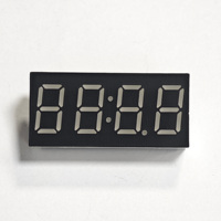 Afficheur LED 7 segments 0,36 pouce 4 chiffres, lumière rouge, dispositif électronique miniature attrayant, affichage numérique multi-valeurs, comptage précis, statut