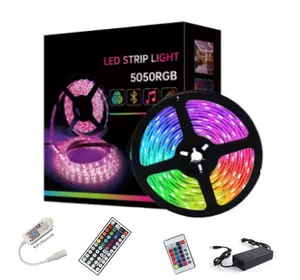 Rgb 5050 Set pencahayaan jarak jauh, Kit fleksibel tahan air aplikasi berubah warna 5050 strip led rgb