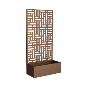 Jardinière <span class=keywords><strong>en</strong></span> <span class=keywords><strong>fer</strong></span> <span class=keywords><strong>forgé</strong></span> pour intérieur et extérieur, <span class=keywords><strong>en</strong></span> acier résistant aux intempéries, avec rainure pour fleurs, paroi <span class=keywords><strong>de</strong></span> jardin, cadre d'escalade, <span class=keywords><strong>grille</strong></span> - Product Image 5