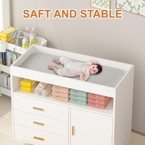 Tủ thay tã và tủ quần áo đa năng bằng gỗ màu trắng hiện đại <span class=keywords><strong>3</strong></span> ngăn kéo, dùng cho phòng ngủ khách sạn, thân thiện với môi trường, bền bỉ - Product Image 3