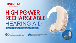 Audífonos JINGHAO D18 Programables, Dispositivo Médico de Última Generación, BTE Digitales Mini de Alta Potencia <span class=keywords><strong>con</strong></span> Baterías <span class=keywords><strong>para</strong></span> Personas <span class=keywords><strong>con</strong></span> Discapacidad Auditiva - Product Image 2